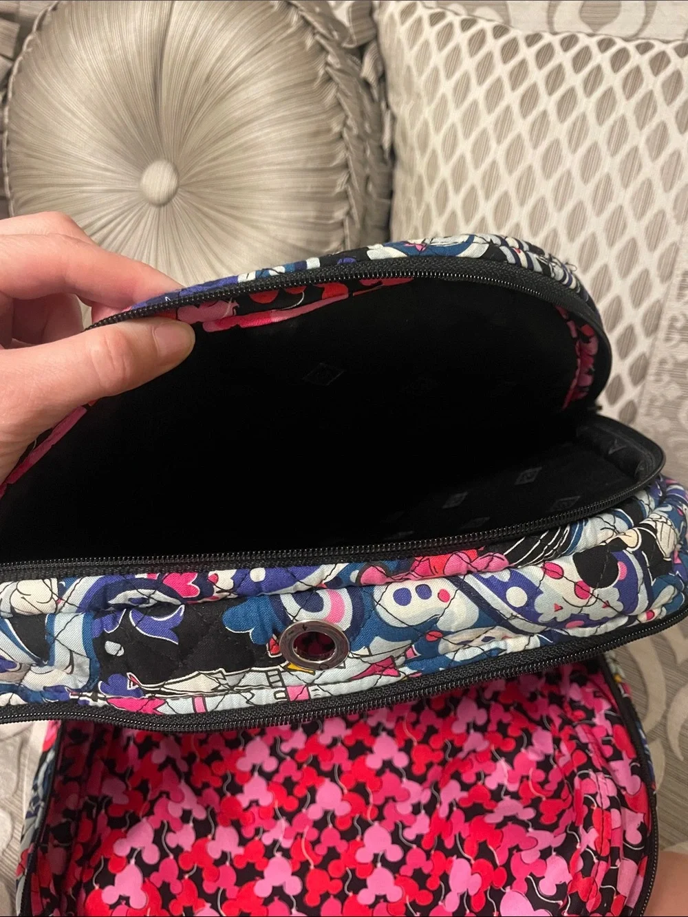 Worn Once Vera Bradley Mickey’s Whimsical Paisley Campus Backpack